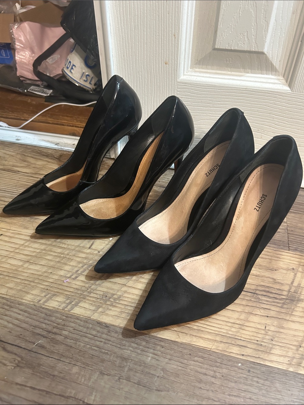 2 pairs SCHUTZ Black Pointed Toe Pump Pair - Classic Heels 6.5